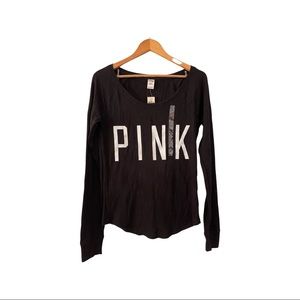 PINK Victoria’s Secret Black Long sleeve shirt